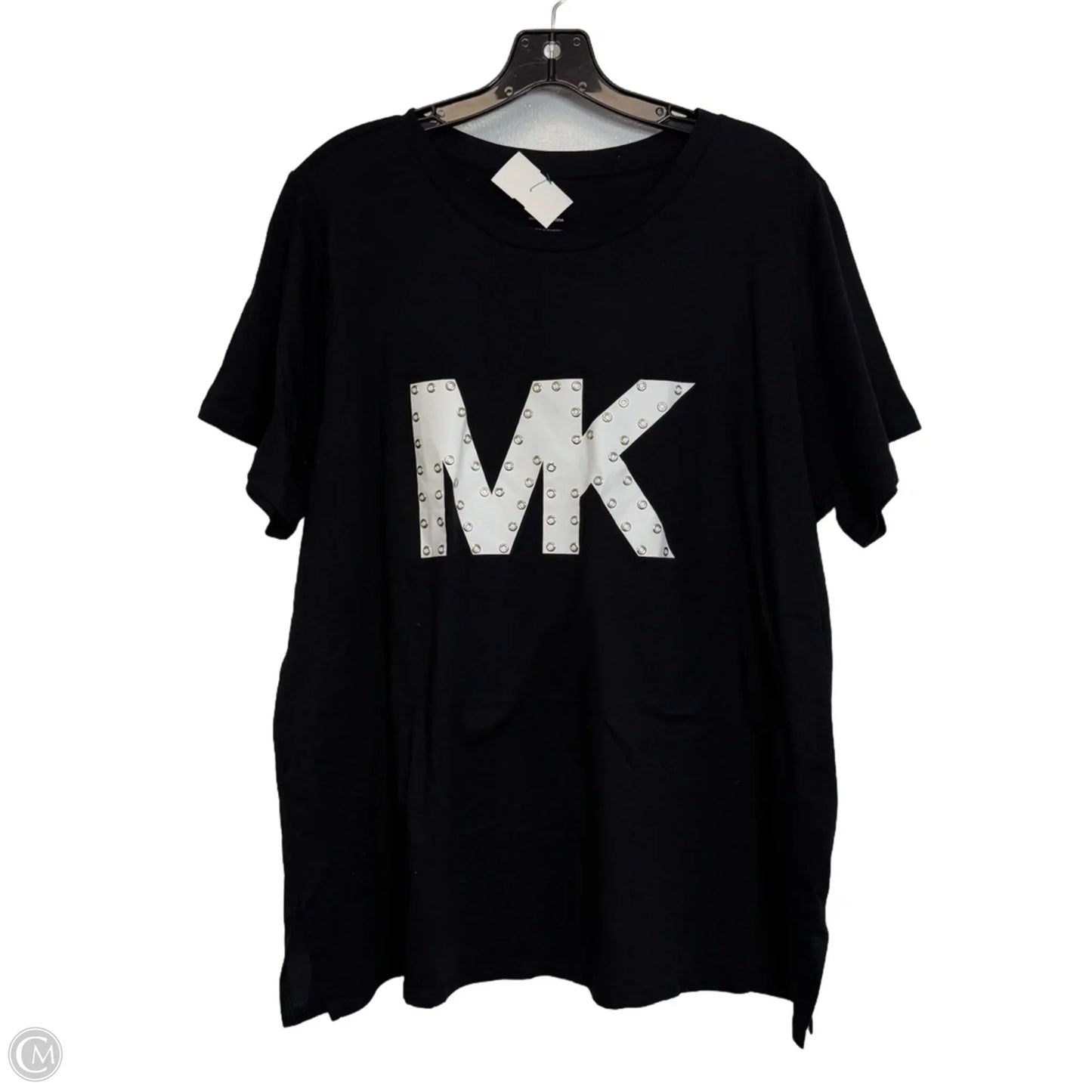 Top Short Sleeve Basic By Michael By Michael Kors In Black, Size: 2x