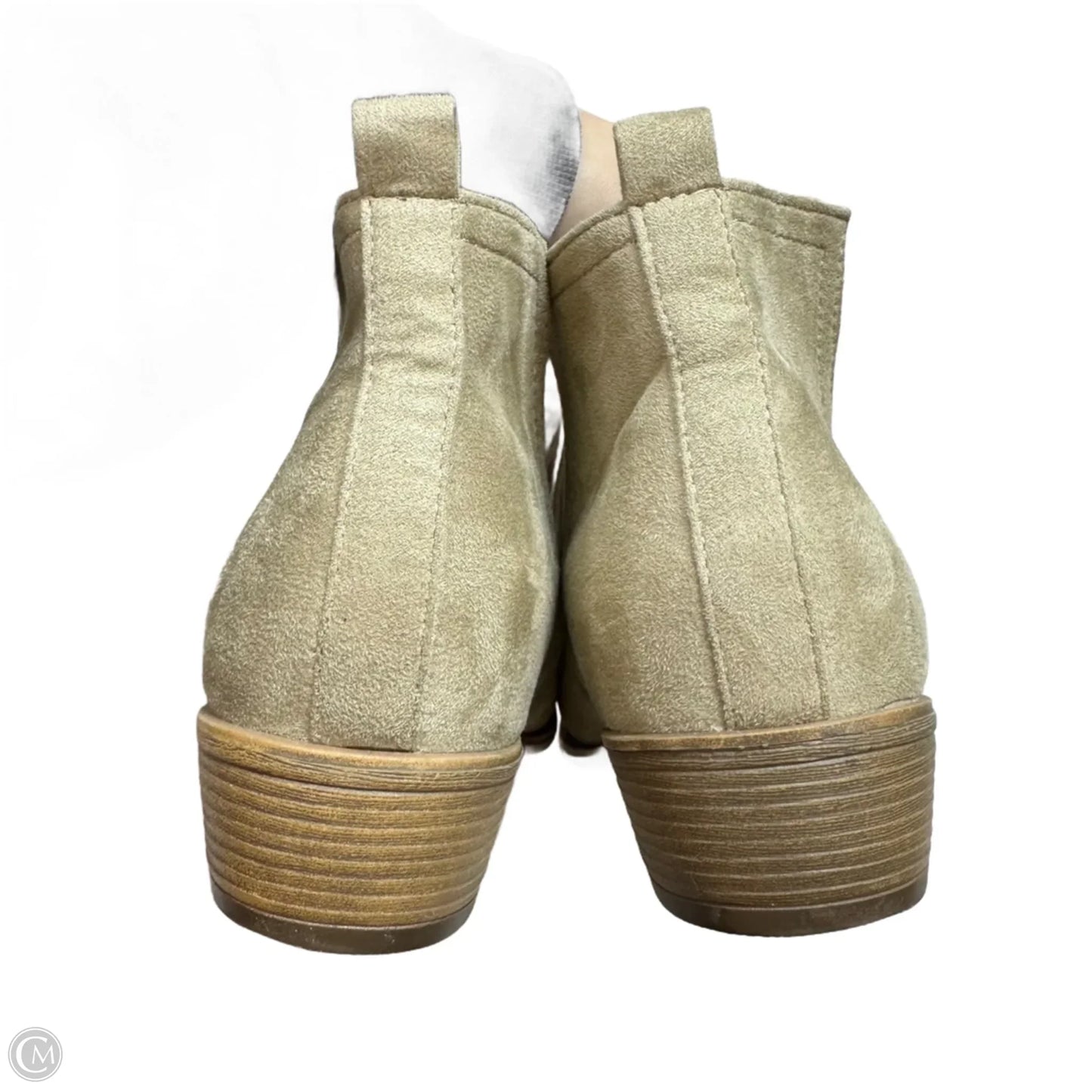 Boots Ankle Flats By Journee In Beige, Size: 10