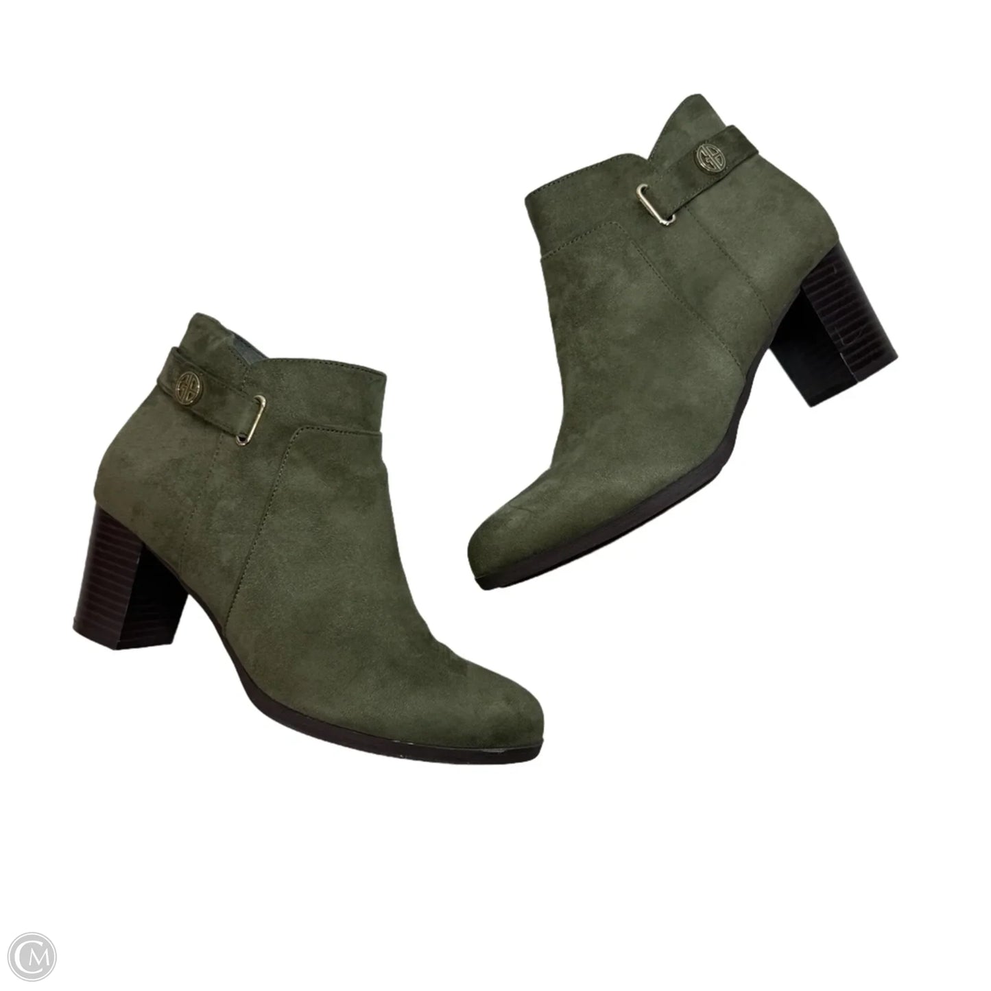 Boots Ankle Heels By Giani Bernini In Green, Size: 10