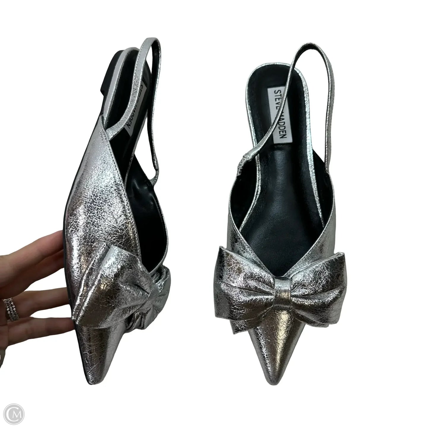 Shoes Flats By Steve Madden In Silver, Size: 8