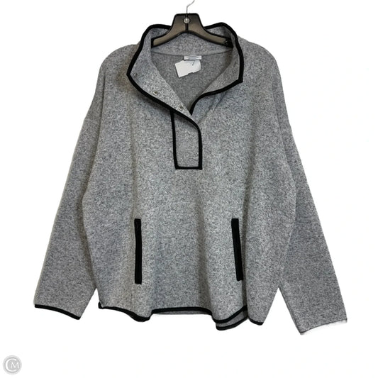 Sweatshirt Collar By J. Jill In Grey, Size: L