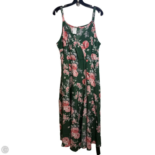 Dress Party Midi By Bloomchic In Floral Print, Size: 14
