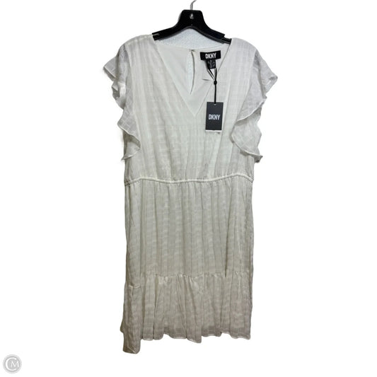 Dress Party Short By Dkny In White, Size: 16