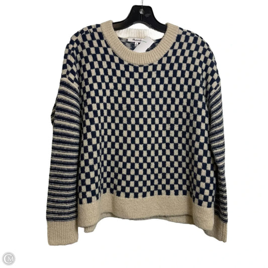 Sweater By Madewell In Checkered Pattern, Size: S