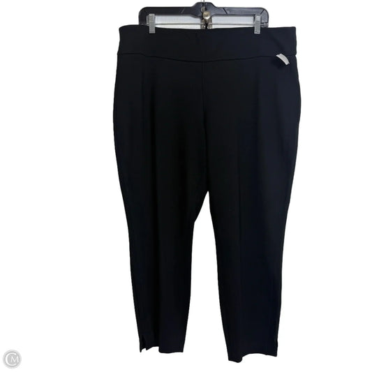 Pants Cropped By Express In Black, Size: Xl short