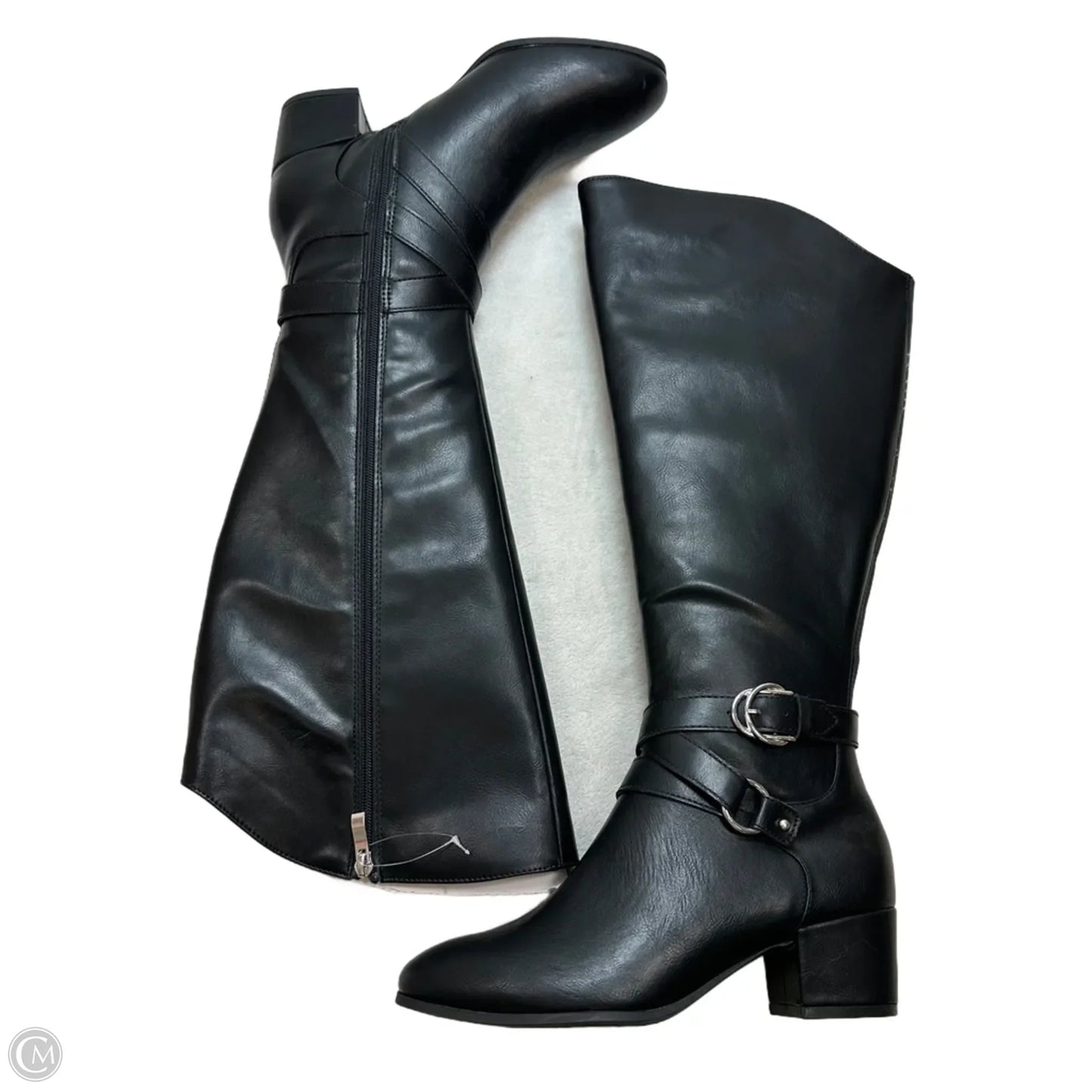 Boots Mid-calf Flats By Life Stride In Black, Size: 8