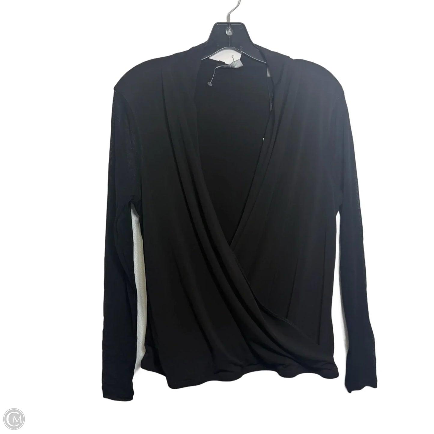 Top Long Sleeve By Tahari In Black, Size: M