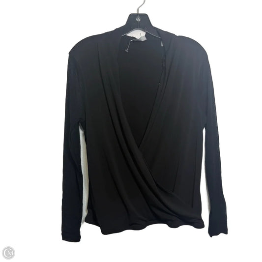 Top Long Sleeve By Tahari In Black, Size: M