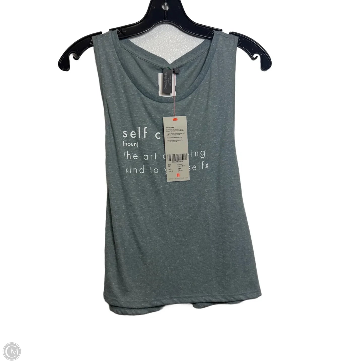 Athletic Tank Top By Sweaty Betty In Blue, Size: M