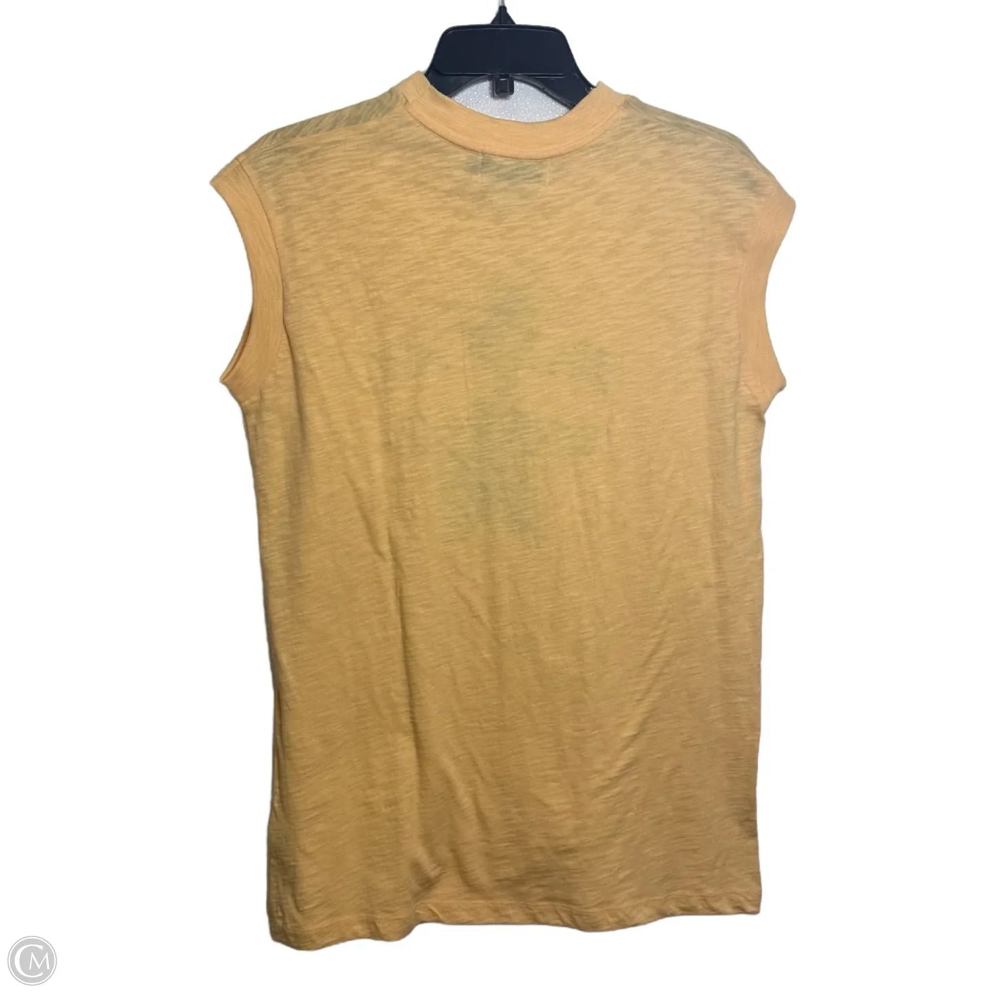 Top Sleeveless By Cmf In Yellow, Size: L