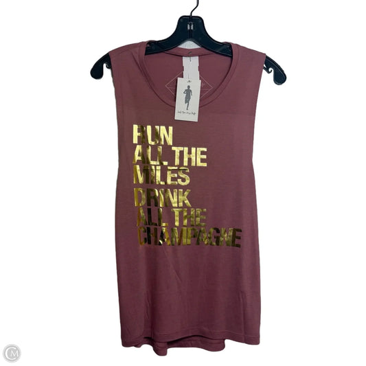 Athletic Tank Top By Cmf In Mauve, Size: S