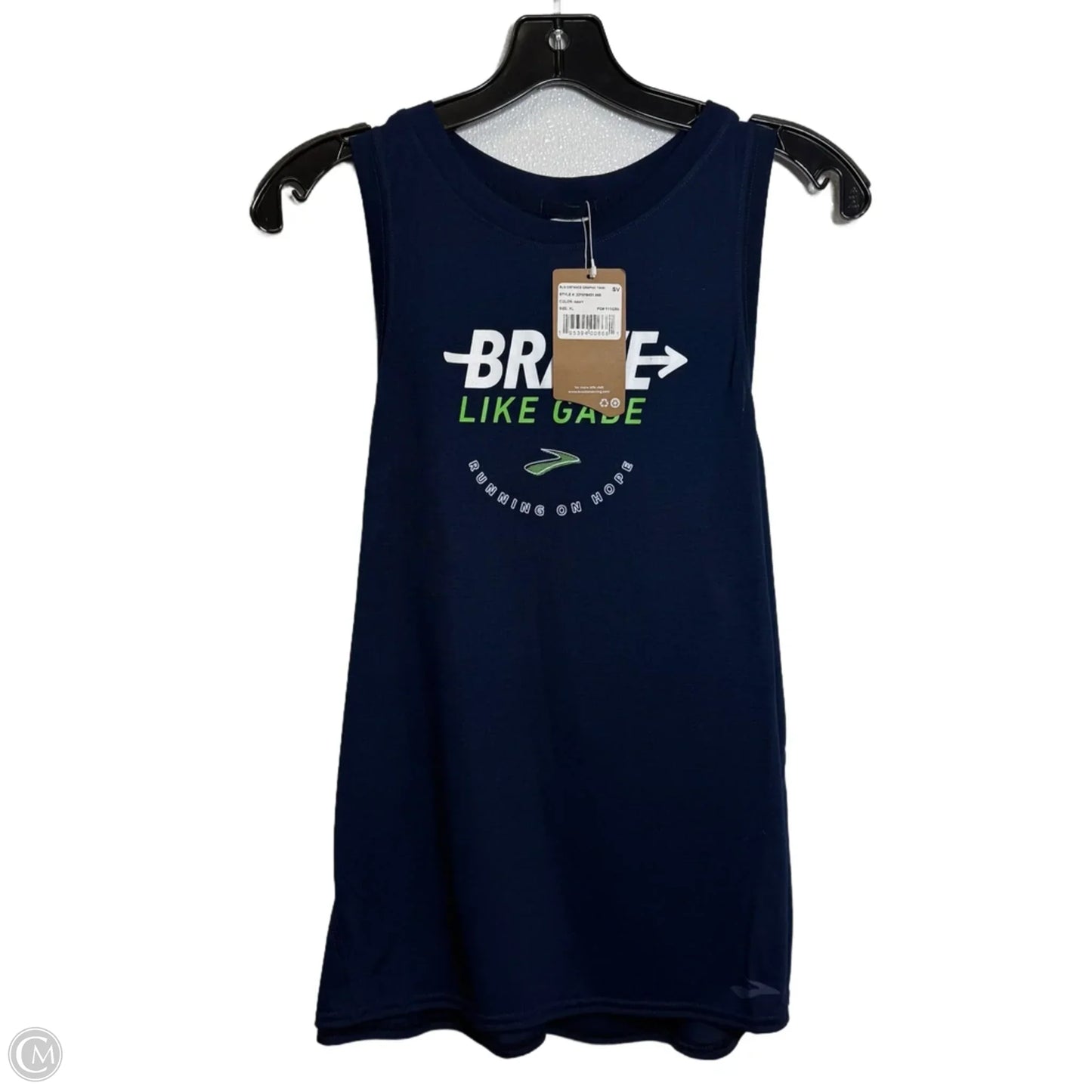 Athletic Tank Top By Brooks In Navy, Size: Xl