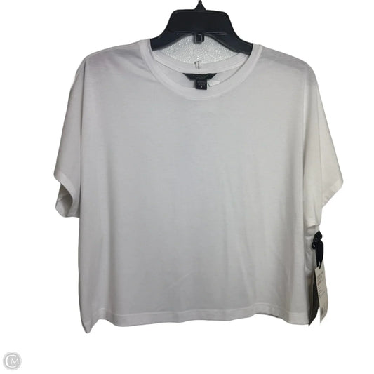 Athletic Top Short Sleeve By Cmf In White, Size: S