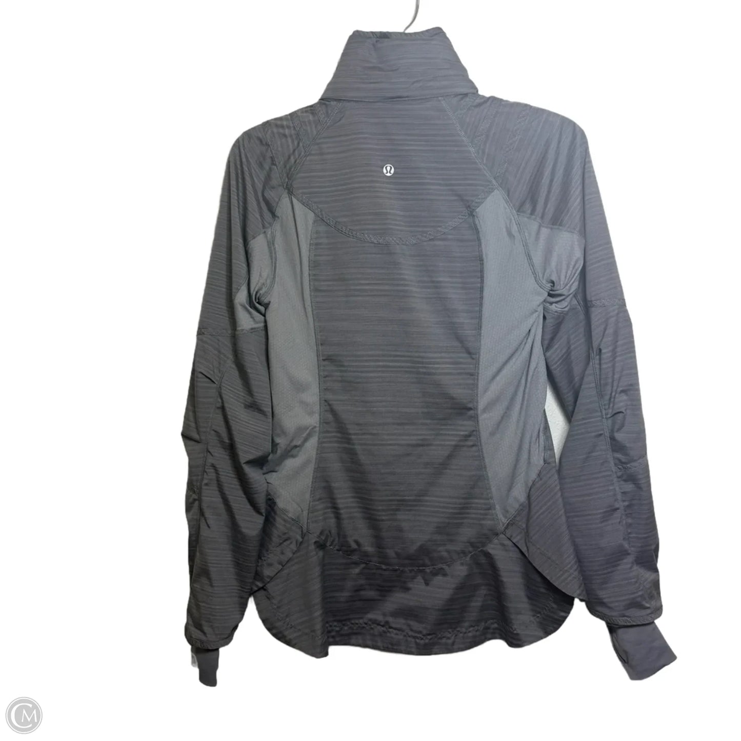 Athletic Jacket By Lululemon In Grey, Size: 6
