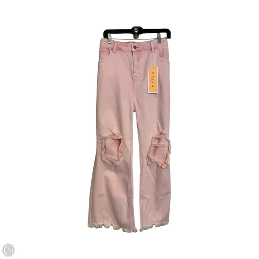 Jeans Cropped By Risen In Pink, Size: 2x