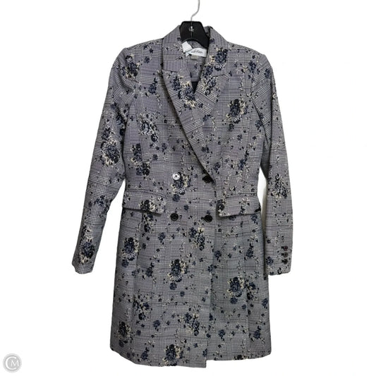 Blazer coat By Calvin Klein In Floral Print, Size: 2