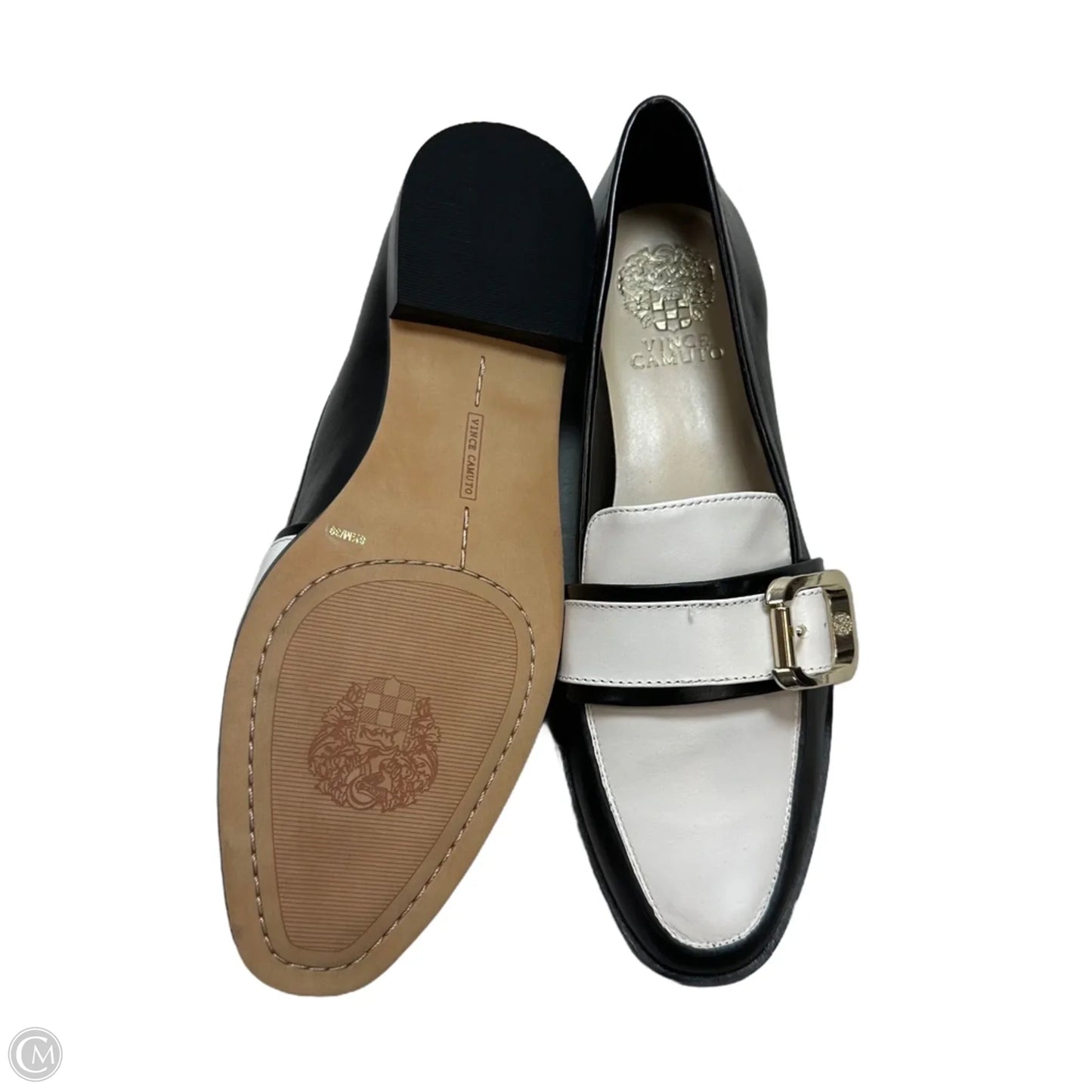 Shoes Flats By Vince Camuto In Black & White, Size: 8.5