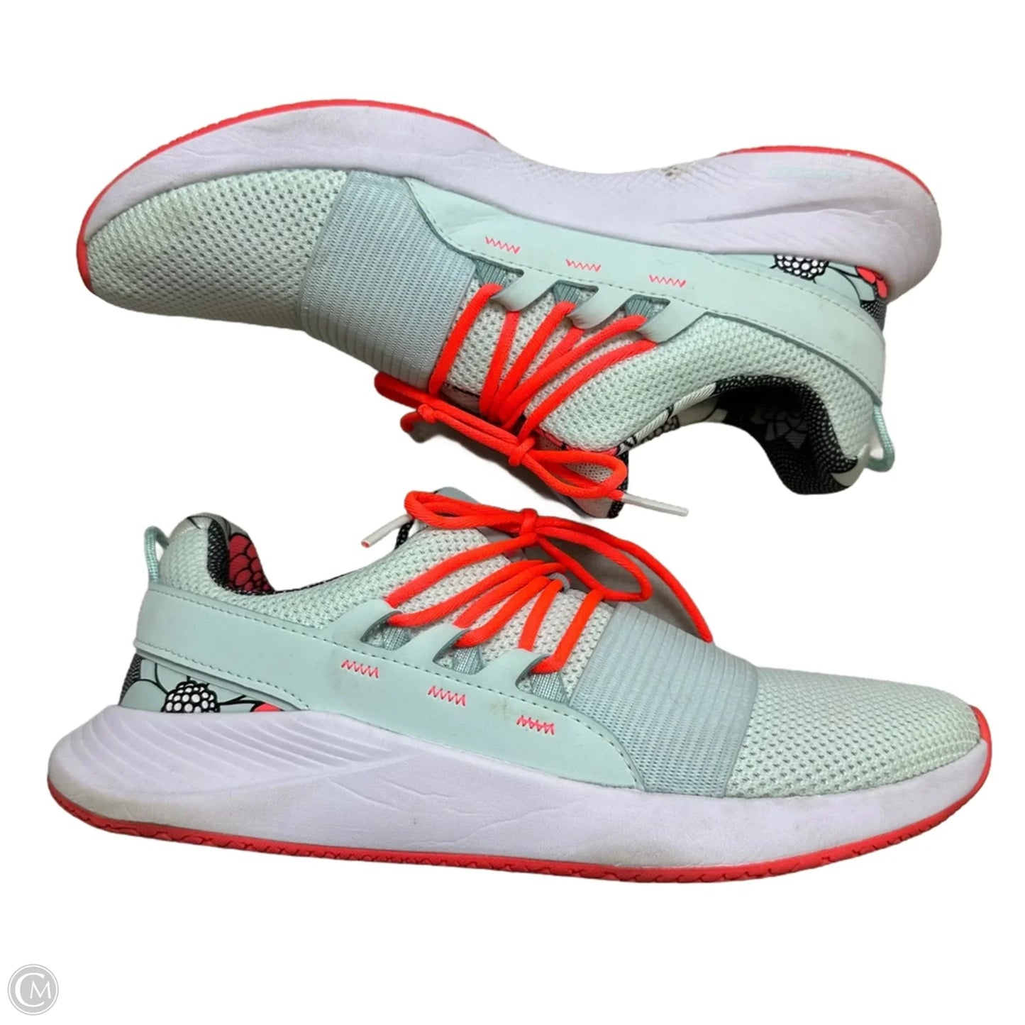 Shoes Sneakers By Under Armour In Floral Print, Size: 9.5