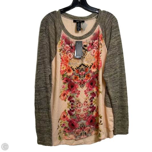 Top Long Sleeve By Style And Company In Multi-colored, Size: Xl