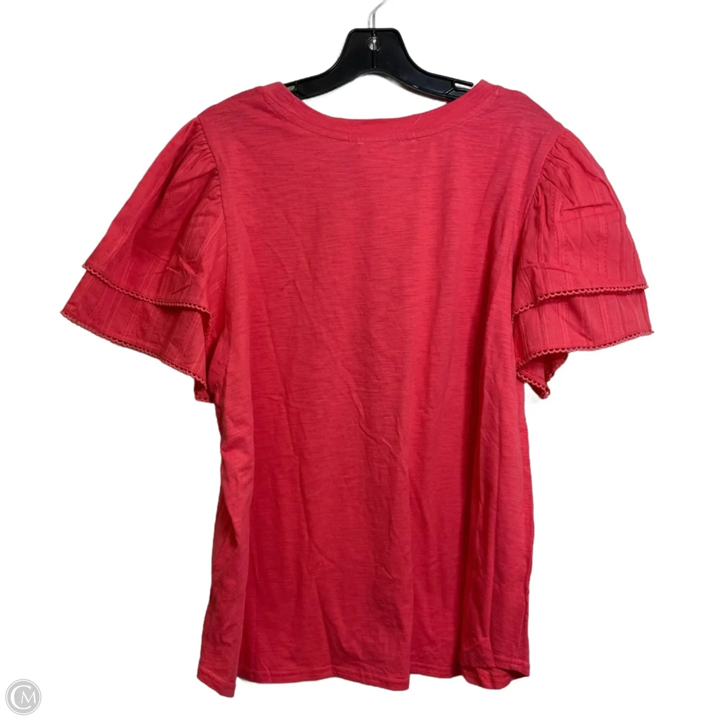 Top Short Sleeve By Jane And Delancey In Red, Size: 1x
