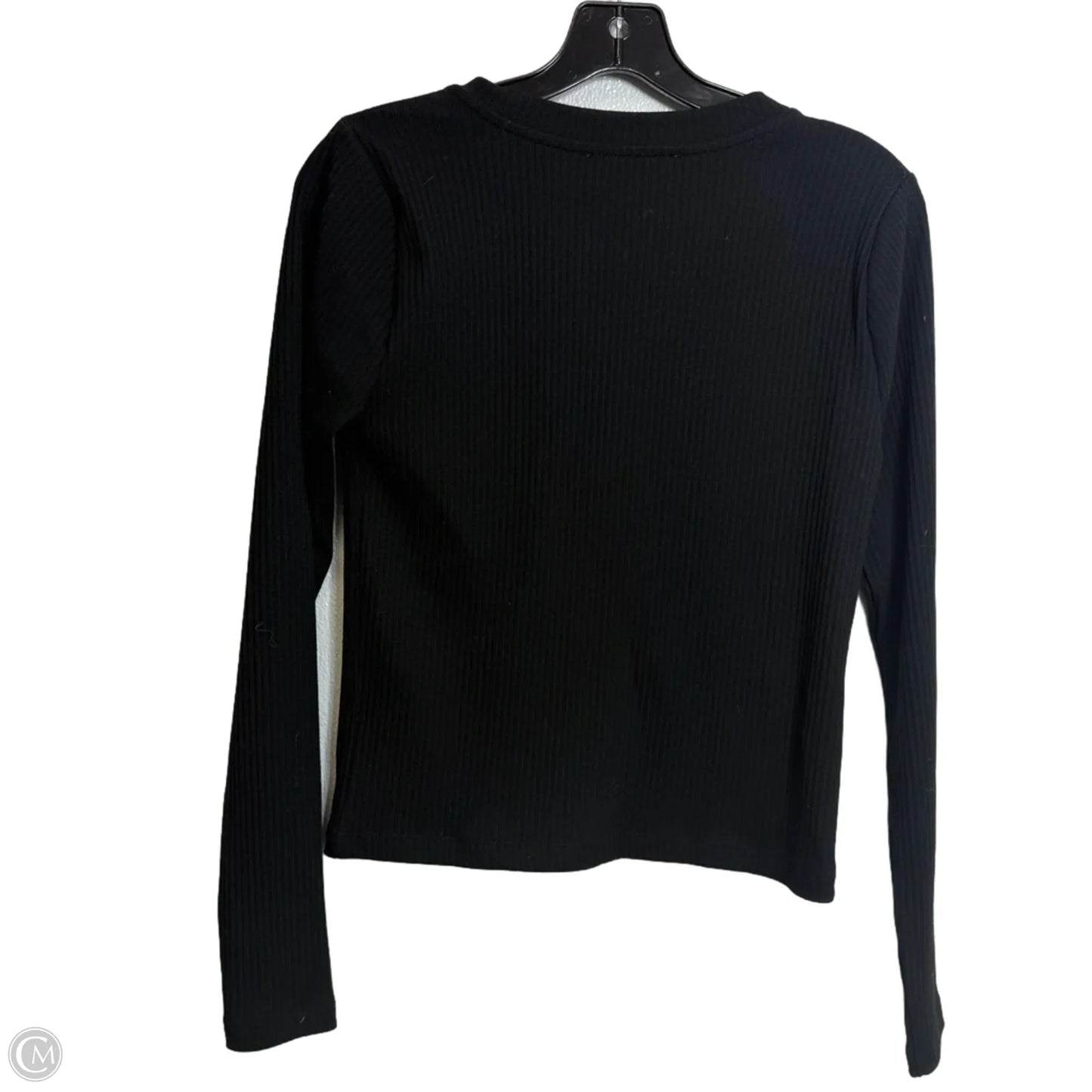 Top Long Sleeve By Loft In Black, Size: M