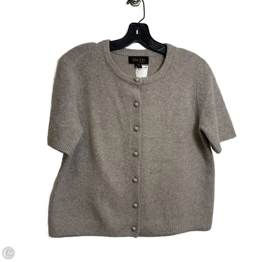 Sweater Short Sleeve By Truth In Tan, Size: L