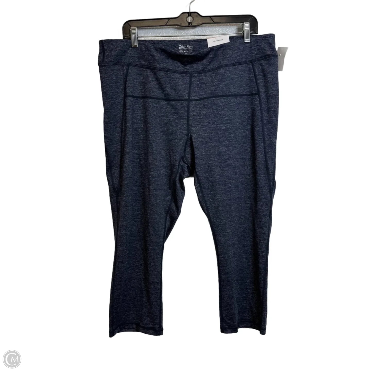 Athletic Capris By Calvin Klein In Navy, Size: 2x