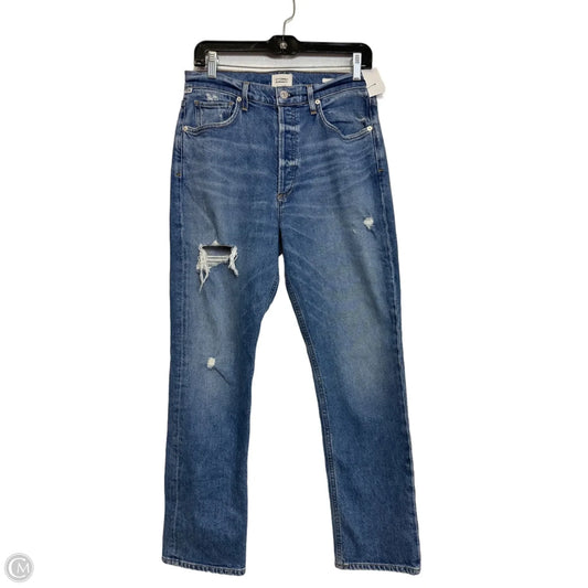 Jeans Straight By Citizens Of Humanity In Blue Denim, Size: 4