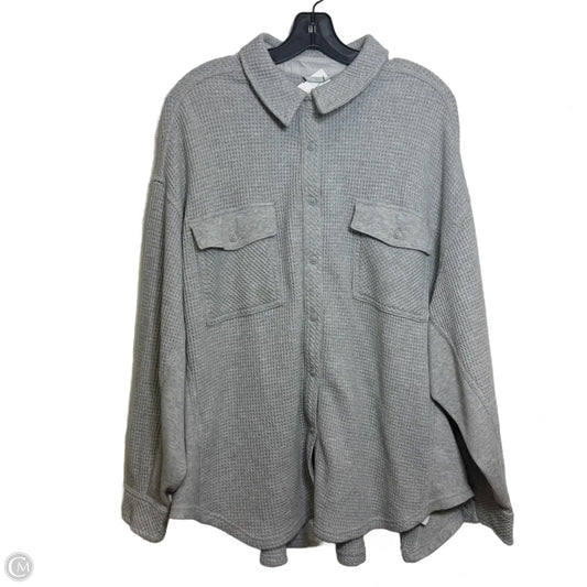 Top Long Sleeve By Aerie In Grey, Size: Xl