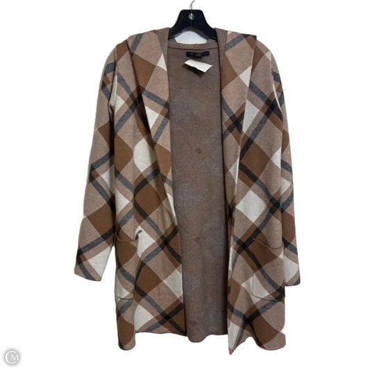 Cardigan By Tahari In Plaid Pattern, Size: Xs