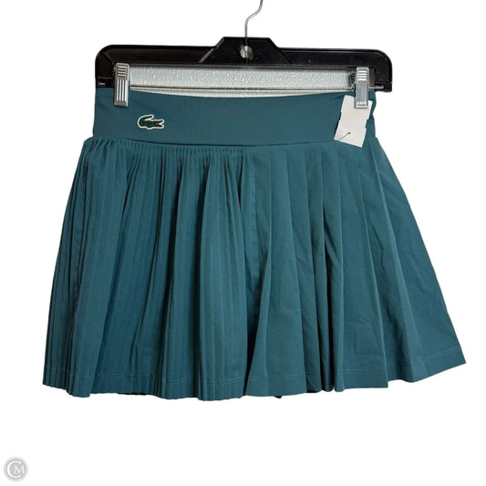 Athletic Skort By Lacoste In Teal, Size: S