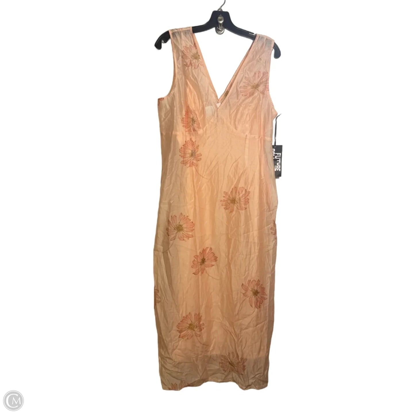 Dress Casual Midi By Future Collective In Peach, Size: 12