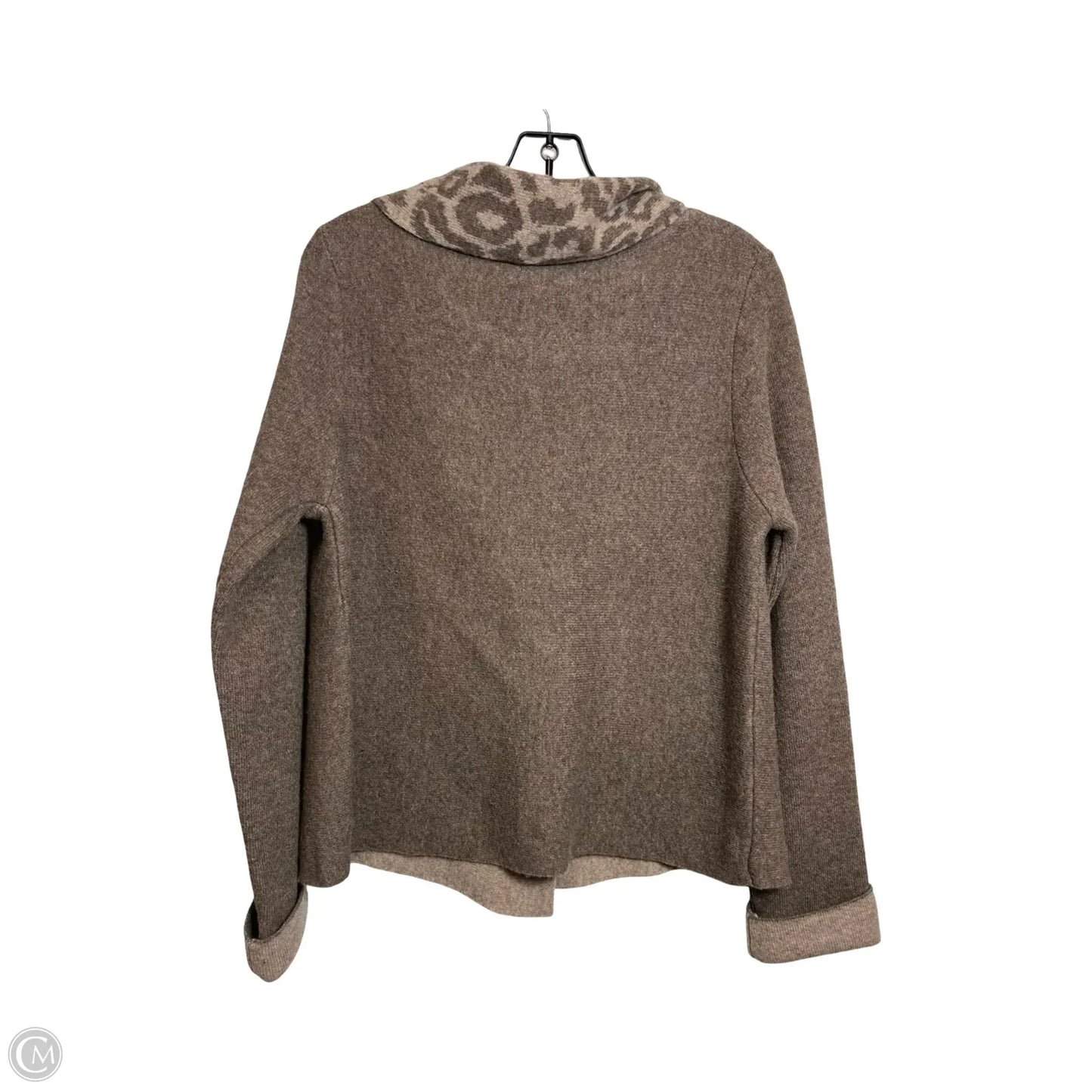 Cardigan By Clothes Mentor In Brown, Size: L