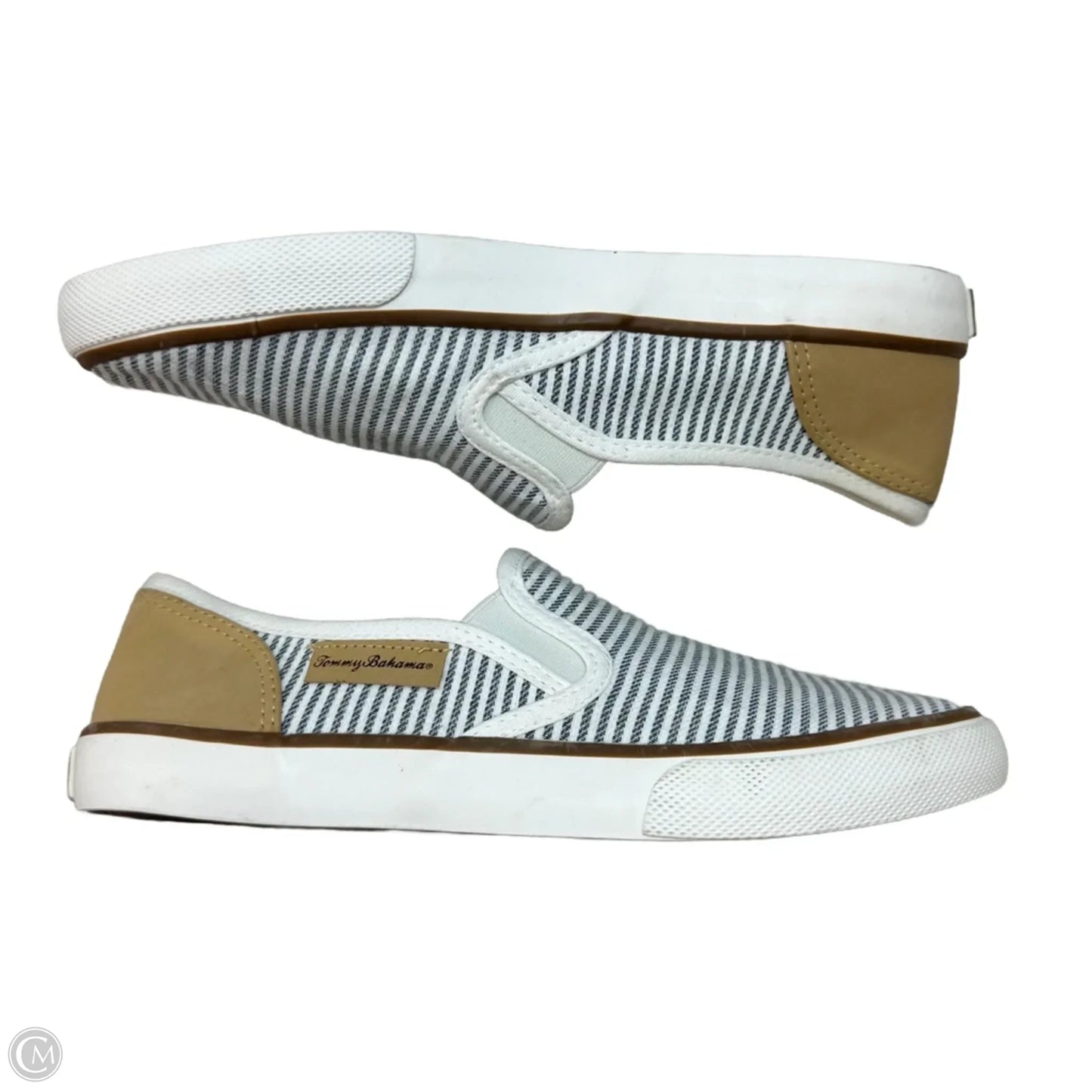 Shoes Flats By Tommy Bahama In Striped Pattern, Size: 8.5