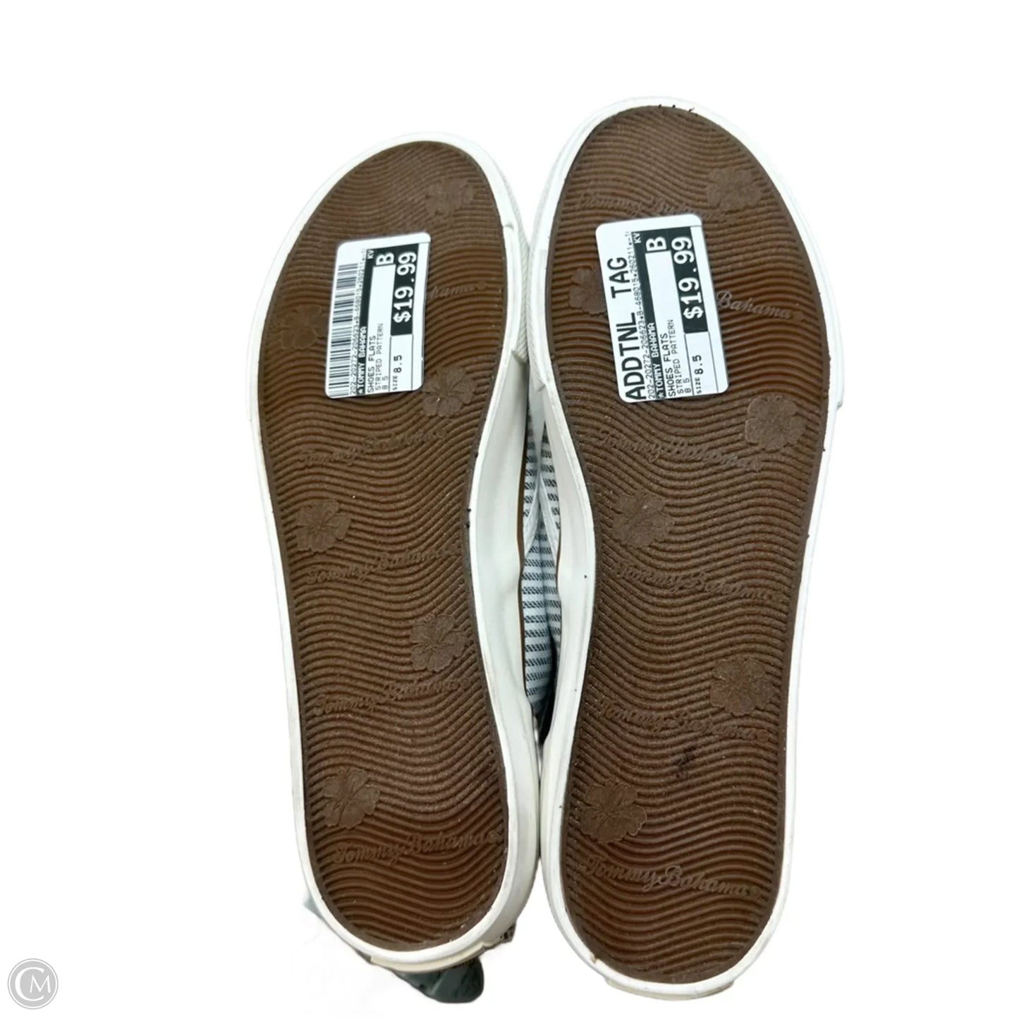 Shoes Flats By Tommy Bahama In Striped Pattern, Size: 8.5