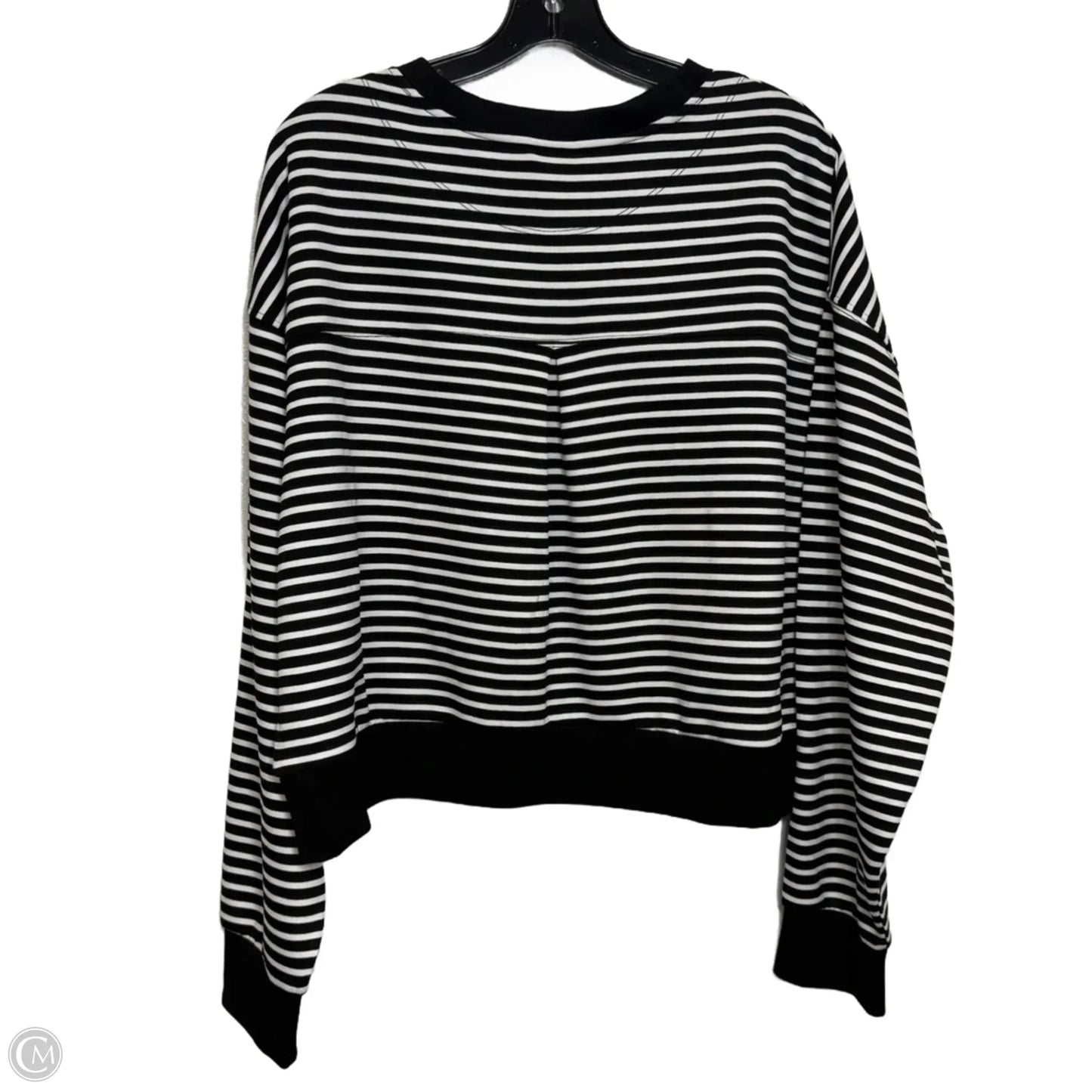 Top Long Sleeve By Danskin In Striped Pattern, Size: Xl