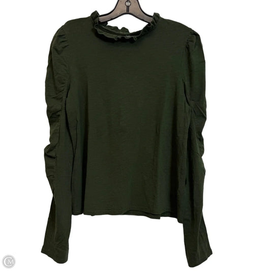 Top Long Sleeve Basic By Maeve In Green, Size: M