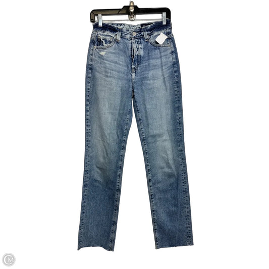 Jeans Straight By Adriano Goldschmied In Blue Denim, Size: 0