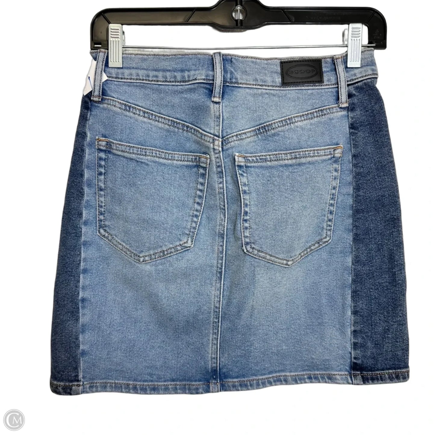 Skirt Mini & Short By Scoop In Blue Denim, Size: 0