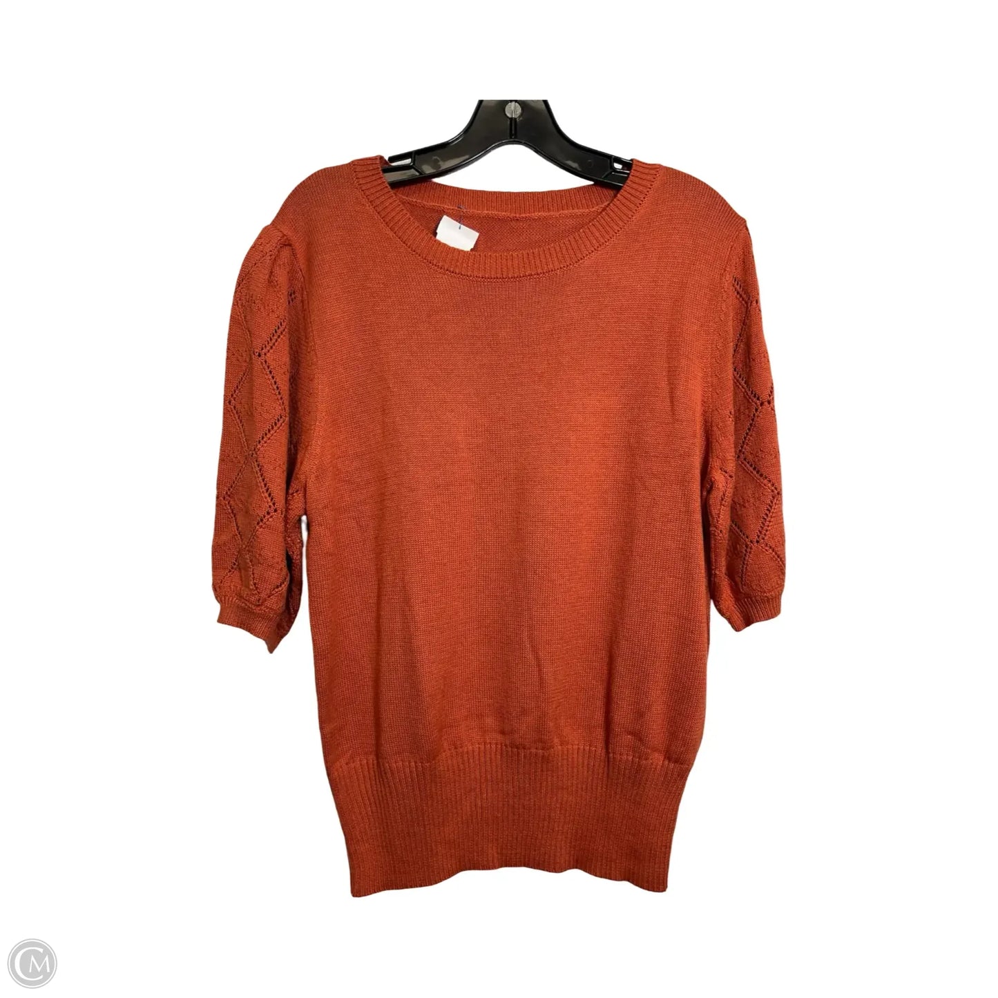 Sweater Short Sleeve By Clothes Mentor In Copper, Size: L