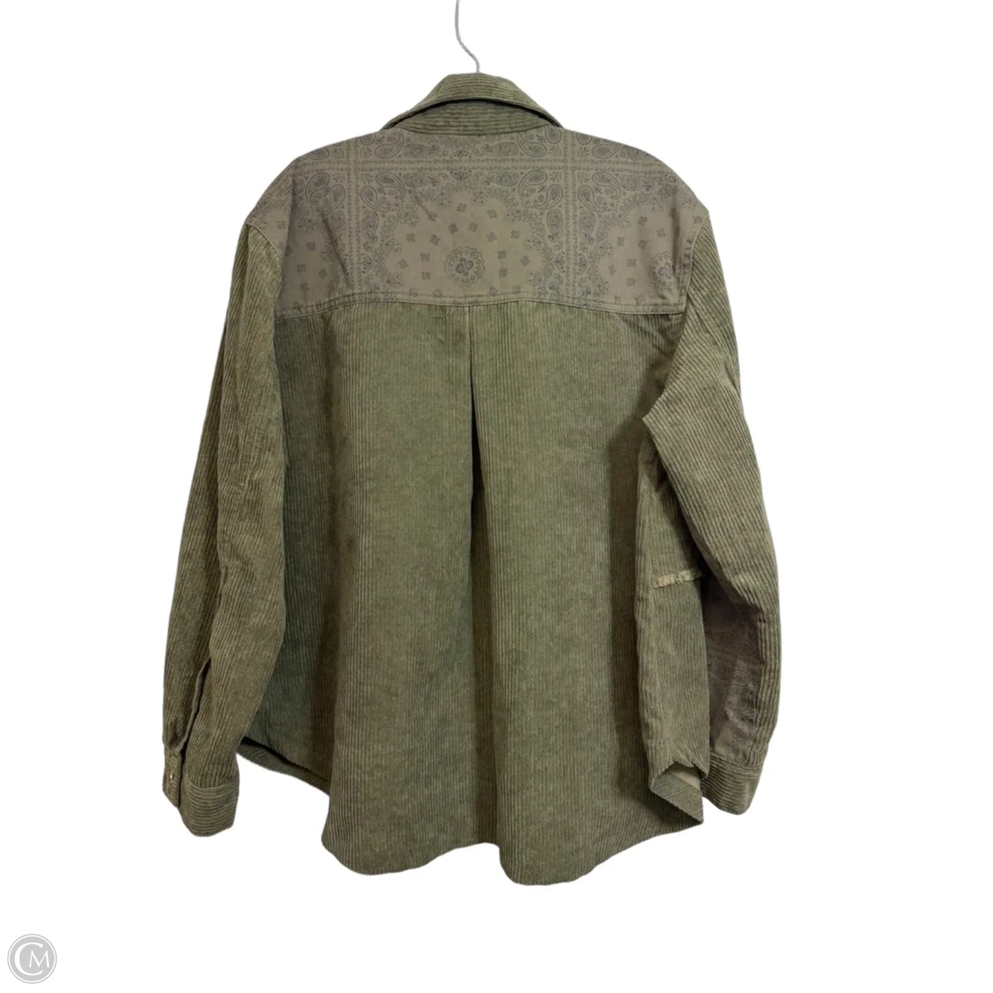 Top Long Sleeve By Vintage Havana In Green, Size: S