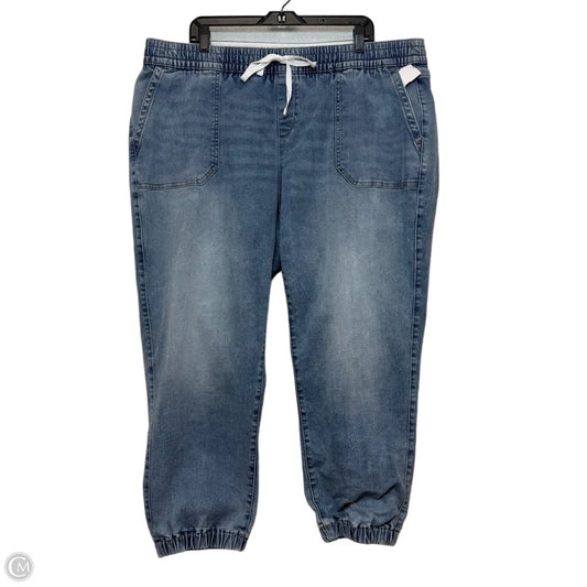 Joggers Jeans By Lane Bryant In Blue Denim, Size: 20