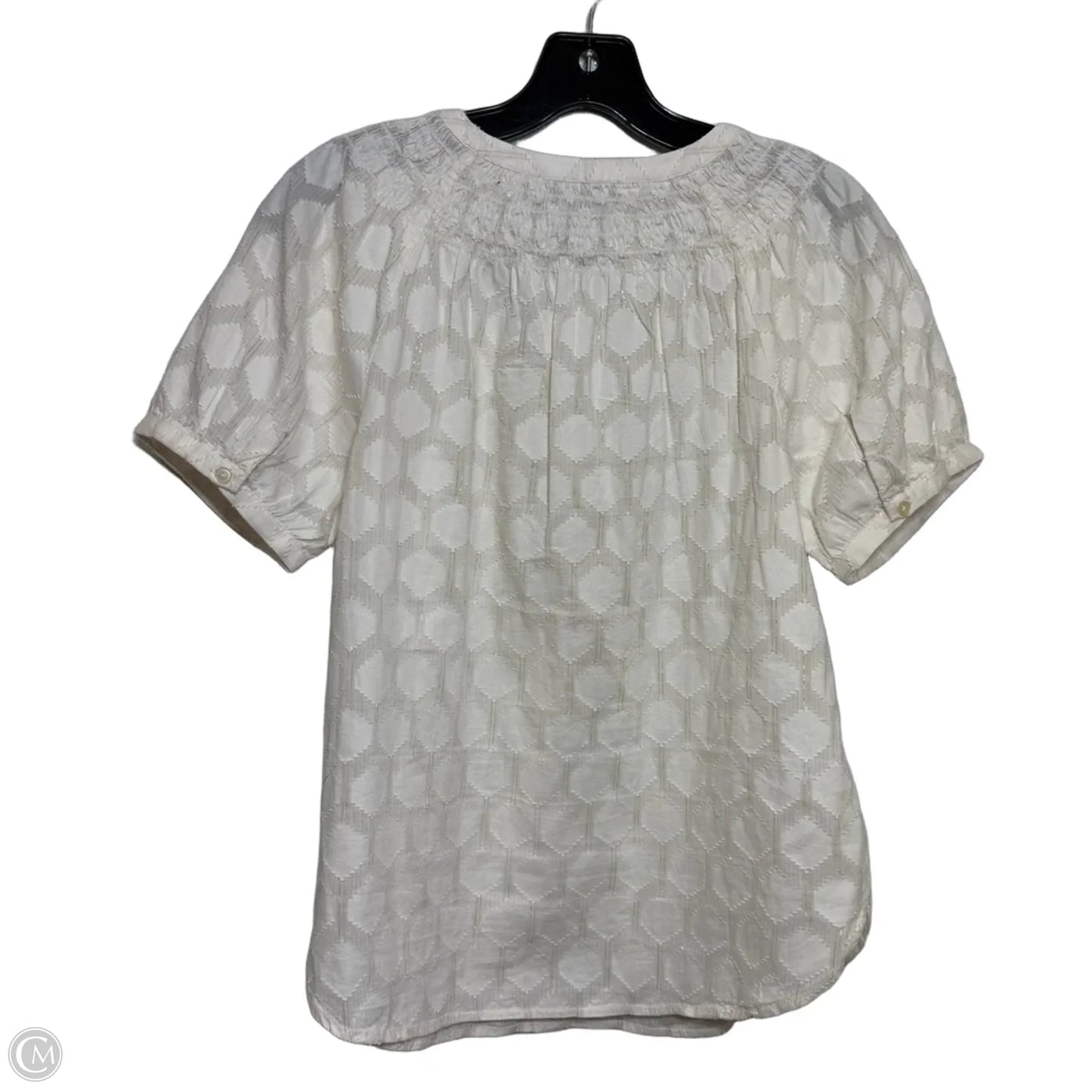 Top Short Sleeve By Loft In White, Size: Xs