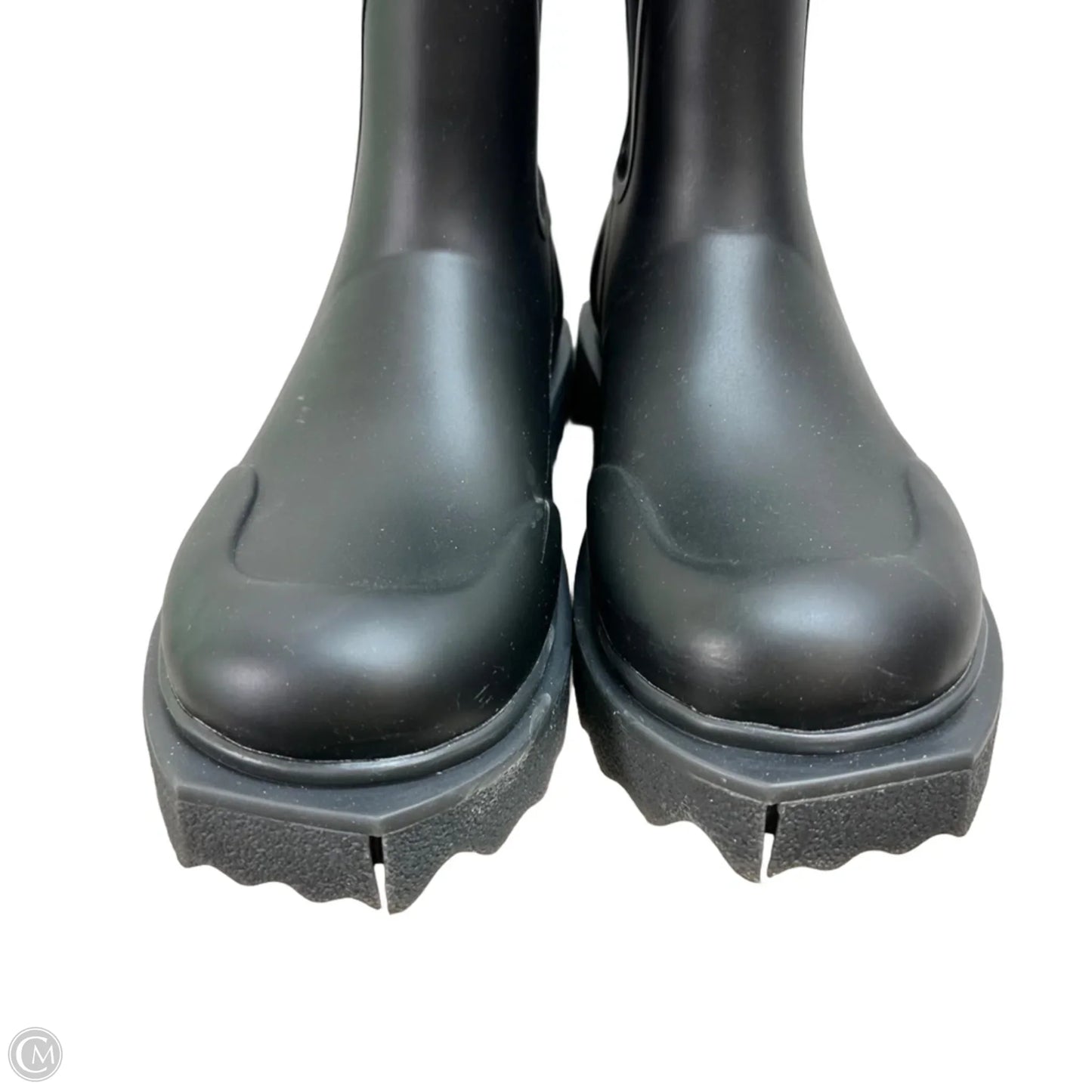 REDUCED/Final Sale: Sponge rubber rain Boot Luxury Designer By Off-white In Black