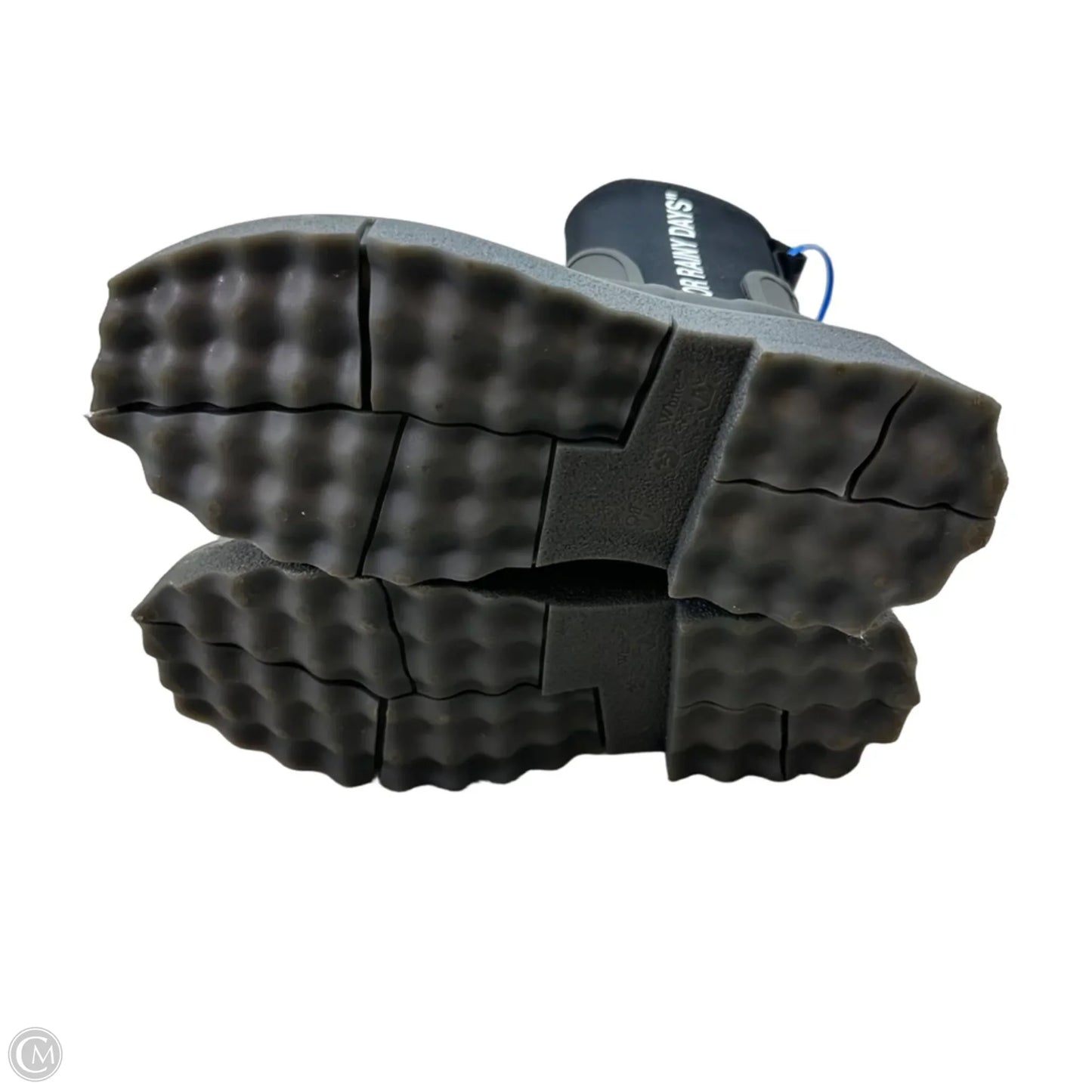 REDUCED/Final Sale: Sponge rubber rain Boot Luxury Designer By Off-white In Black