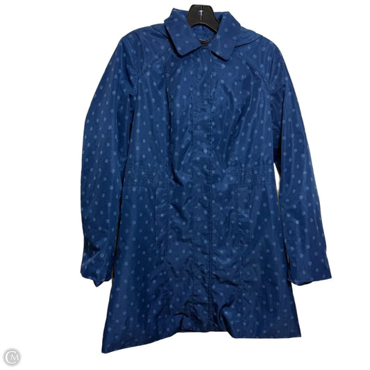 Jacket Windbreaker By Relativity In Blue, Size: S