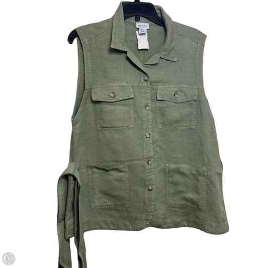 Top Sleeveless By Nicole By Nicole Miller In Green, Size: Xl