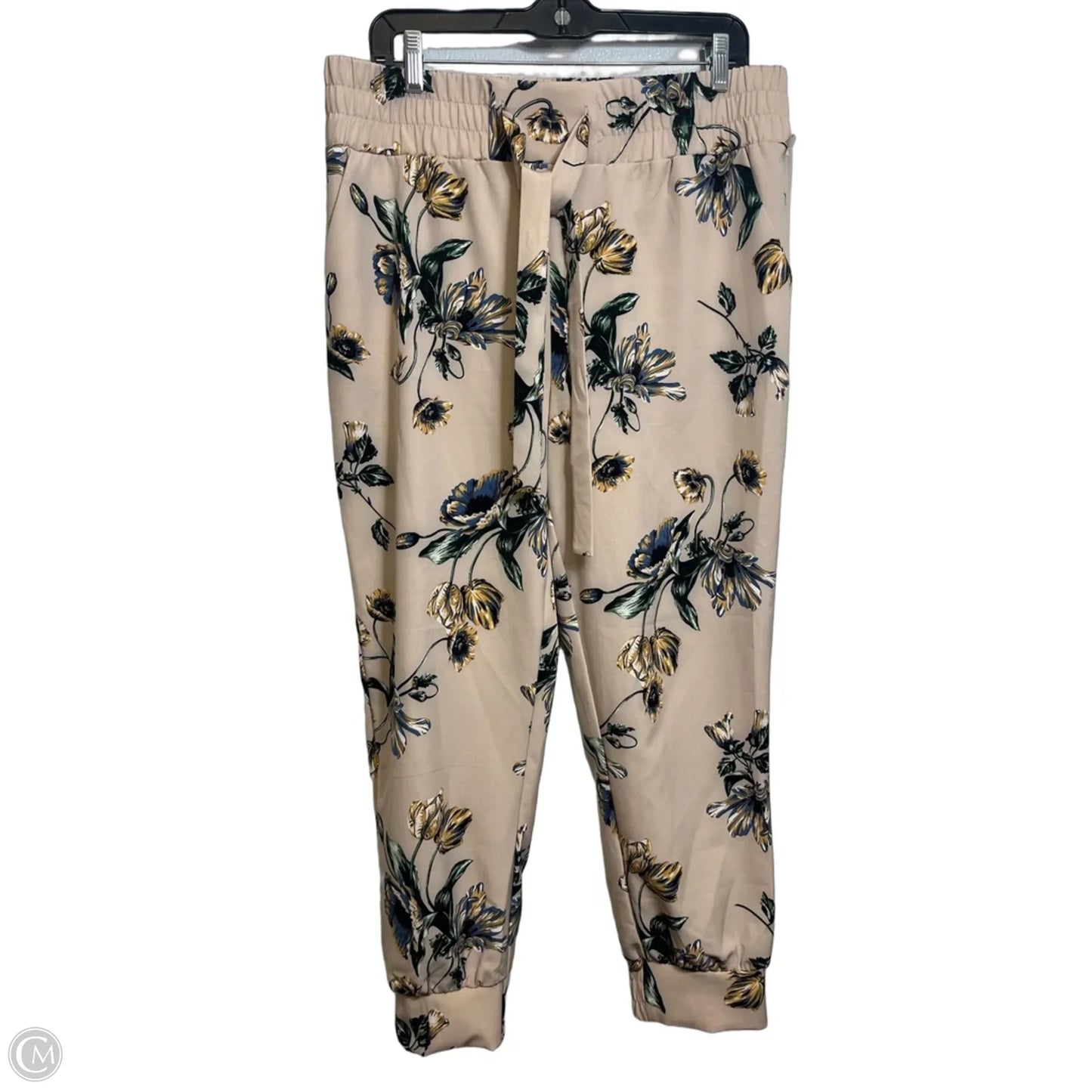 Pants Joggers By Clothes Mentor In Floral Print, Size: L