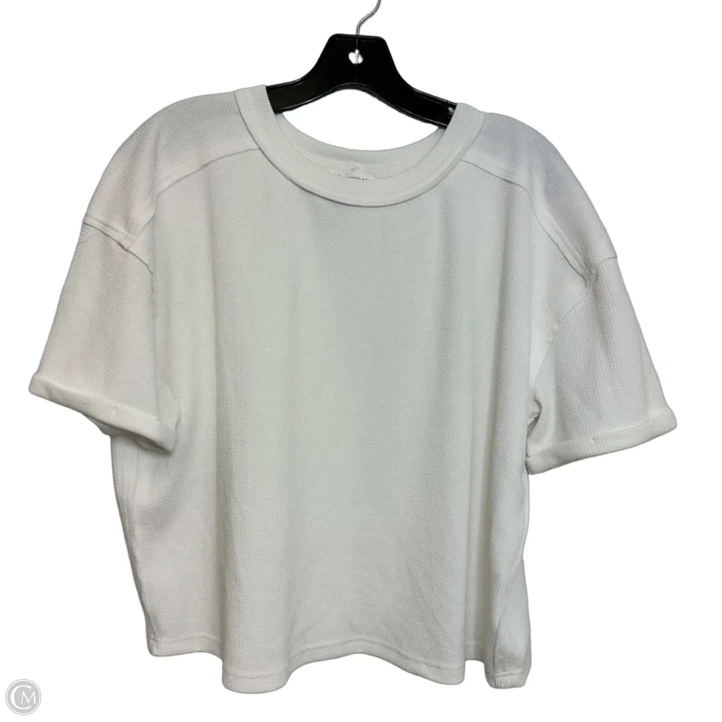 Top Short Sleeve Basic By Blu Pepper In White, Size: S