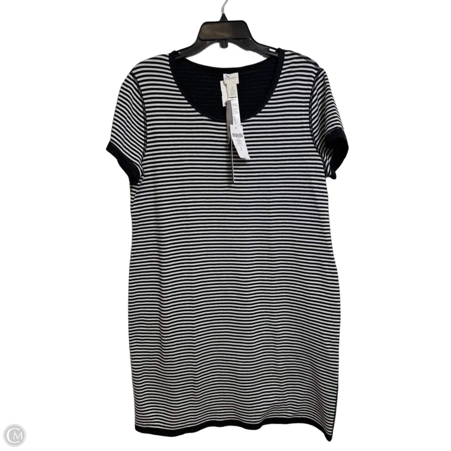 Dress Casual Midi By Zenergy By Chicos In Striped Pattern, Size: L